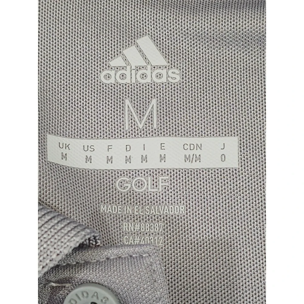 Men's M Adidas Conway Farms Golf Club Short‎ Sleeve Polo Shirt Top Tee T-Shirt